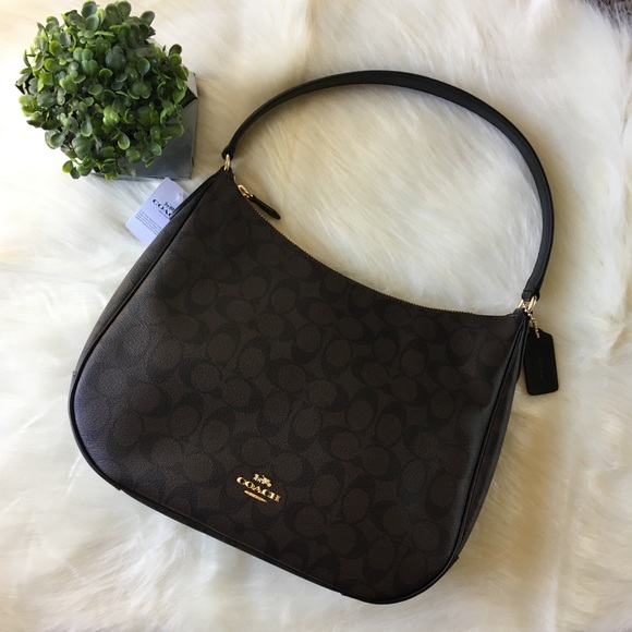 coach zip shoulder bag